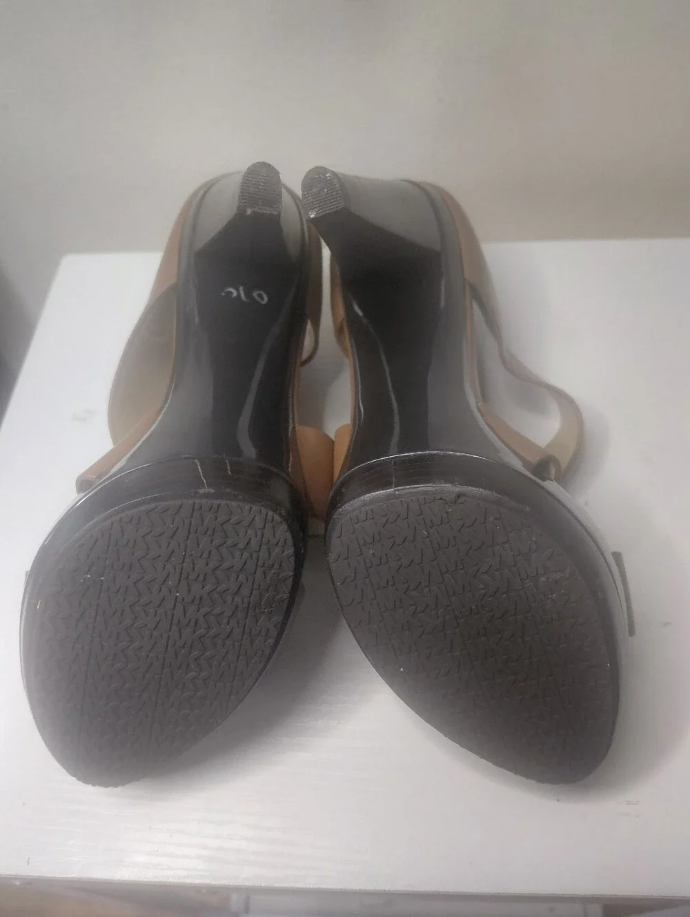 Michael Kors Brown Strappy Platform Heels Size 7.5